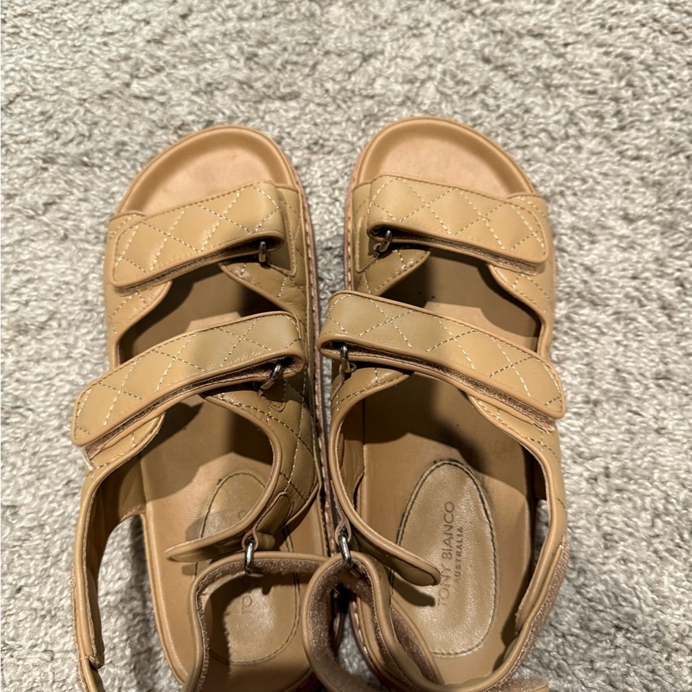 Tan sandals
